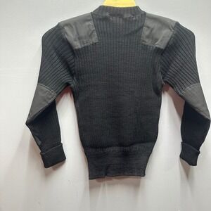 Brigade Quartermasters The Woolly Pully Wool Commando Sweater Black Mens 44 L